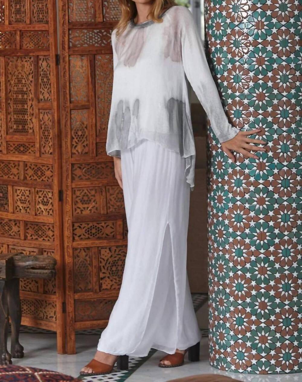 NEW SCANDAL ITALY free pants in white